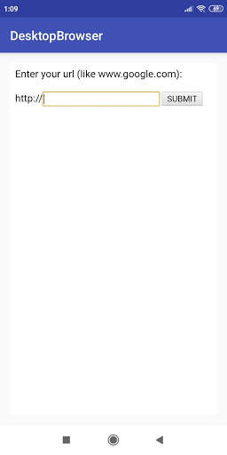 Desktop Website View Browser screenshot 1