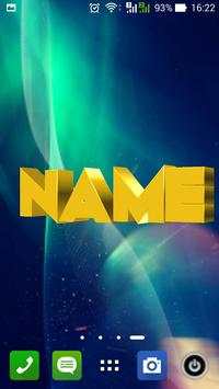 3D My Name Live Wallpaper screenshot 6
