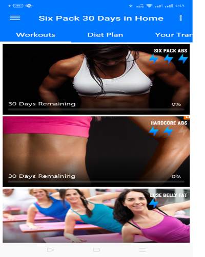 Six Pack in 30 Days in Home only screenshot 5