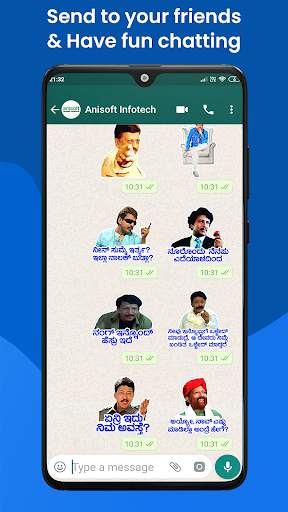 Kannada Stickers - WAStickers 8 تصوير الشاشة