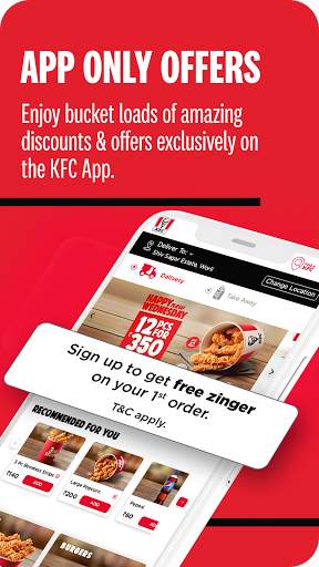KFC India online ordering app screenshot 2