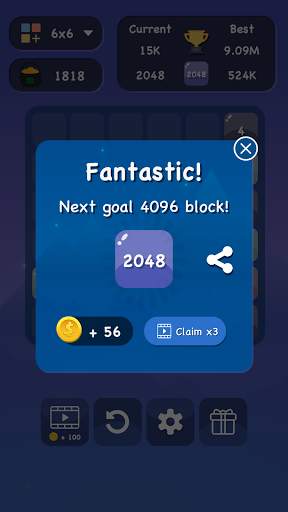 2048 Classic: Number Block Puzzle & Merge Game screenshot 5