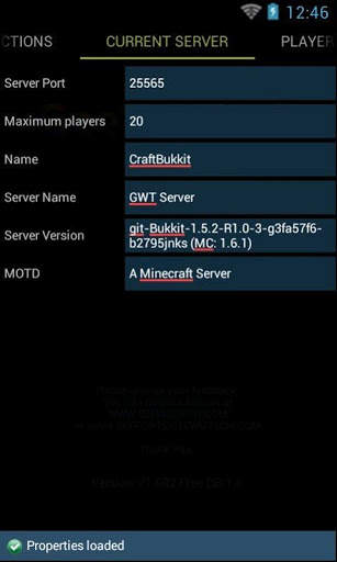 Remote Admin For Minecraft (F) screenshot 2