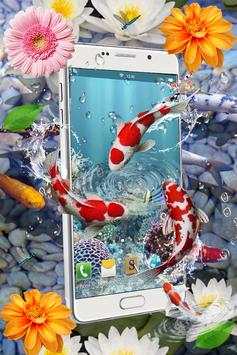 Koi Fish Pond 3D Liv Wallpaper Aquarium Background screenshot 1