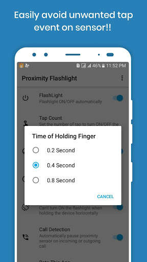 Proximity Flashlight: Just Tap to Light Everything screenshot 4