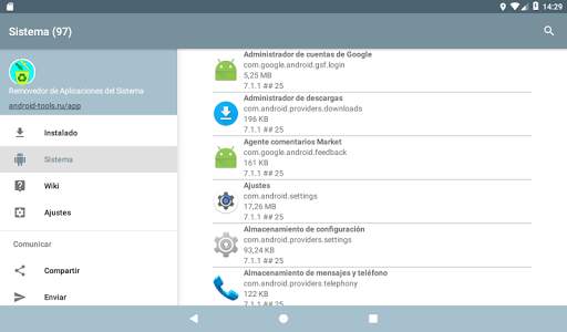 Administrador de aplicaciones del sistema screenshot 12