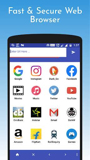 Fast & Secure Browser with Inbuilt VPN screenshot 1
