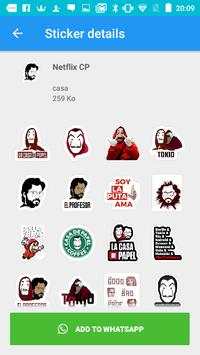 Casa du Papel WAStickerApps for WhatsApp 2019 screenshot 2