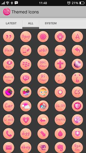 Sweet Candy Free - Icon Pack screenshot 6
