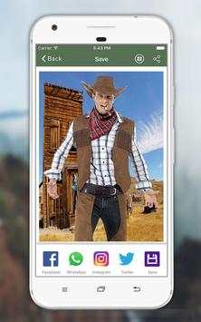 Cowboy Suit Photo Editor 10 تصوير الشاشة