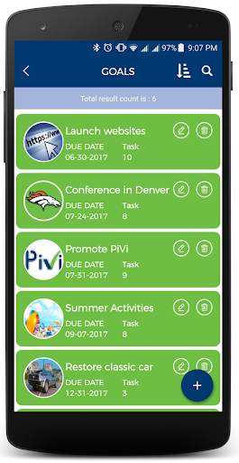 PiVi Goals Achievement App 4 تصوير الشاشة