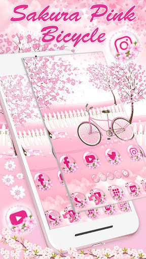 Sakura, Bicycle, Love Themes & Live Wallpapers screenshot 2