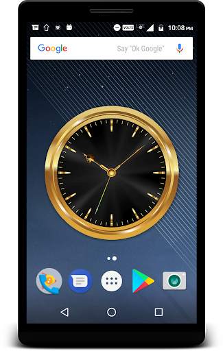 Luxury Golden Clock Live Wallpaper screenshot 1