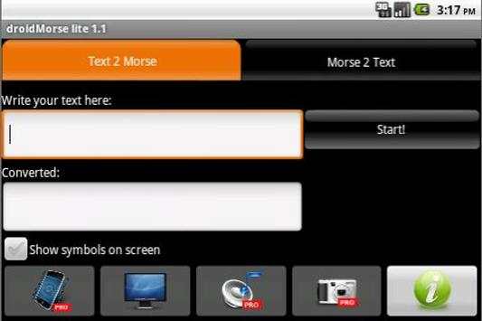 droidMorse lite screenshot 4