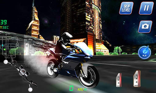 3D Police Motorcycle Race 2016 screenshot 3