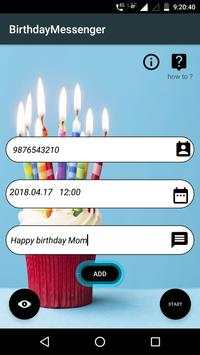 Birthday Messenger screenshot 1