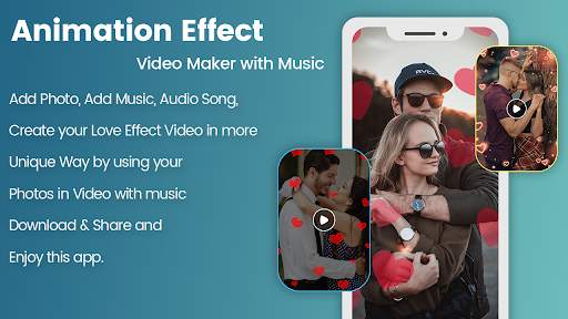 Animation Effects Video Maker - Heart Effect video screenshot 1