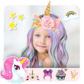 Unicorn Photo Editor 🦄 Photo Game For Girls logo