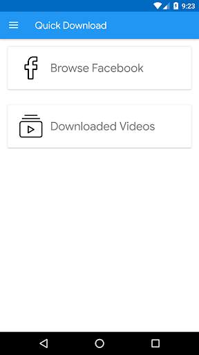 Quick Download for Facebook 1 تصوير الشاشة