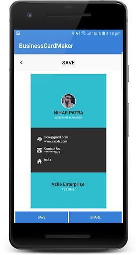 Business Visitor Card Maker & Creator screenshot 5