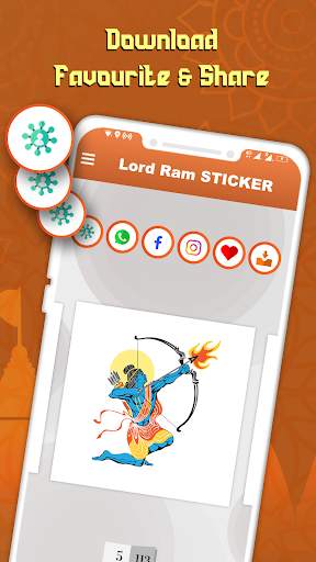 Lord Ram GIF : God Ram Stickers for Whatsapp screenshot 3