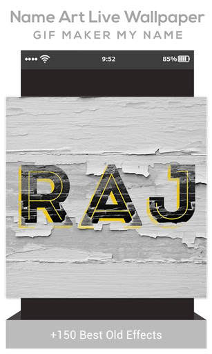 Name Art Live Wallpaper : GIF Maker My Name screenshot 2