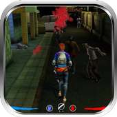 Zombie kill runner in road
