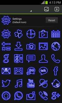 Blue Neon Free Theme 2 تصوير الشاشة