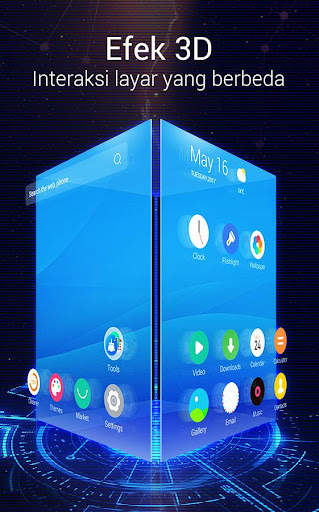 U Launcher 3D:tema 3d screenshot 1