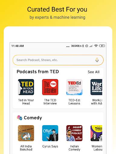 lystn: Podcast Radio FM Streamer & Offline Player 10 تصوير الشاشة