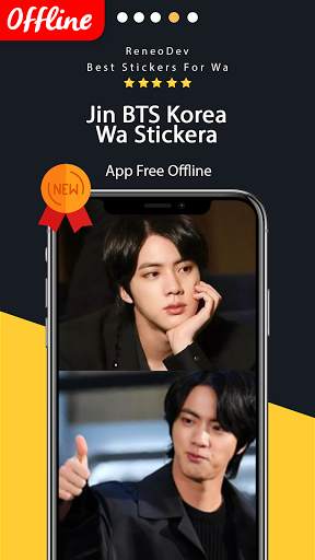 Jin BTS Wa Sticker screenshot 2