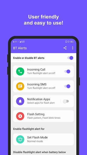 BT Alerts - Flash on Call, SMS & App Notifications screenshot 2