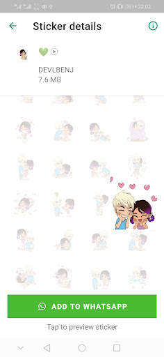 Animated 💥 Love Stickers for WhatsApp 😍 screenshot 1
