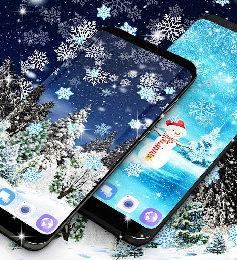 Snow winter live wallpaper screenshot 3