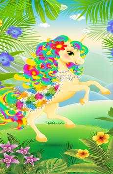 Purpele Magic Unicorn Dress Up screenshot 3