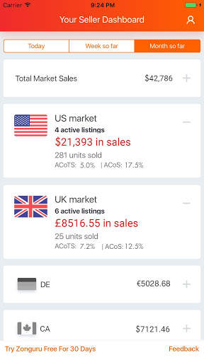 Zonguru Amazon Seller App screenshot 4