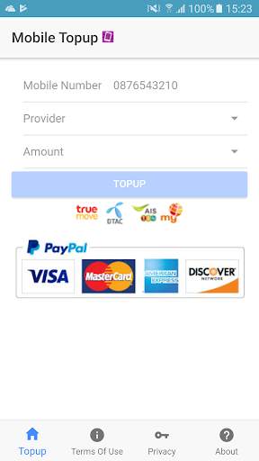 Mobile Top Up Thailand screenshot 1
