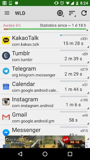 Wakelock Detector [LITE] screenshot 1