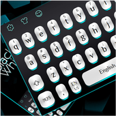 Black White Light Keyboard icon