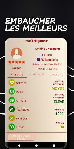 Be the Manager 2021 - Stratégie Footballistique screenshot 3