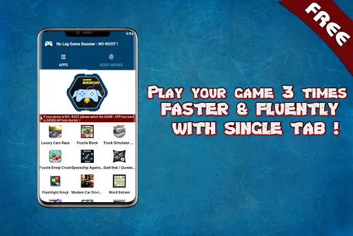 No Lag Game Booster: Play Games Faster / No - Root screenshot 1