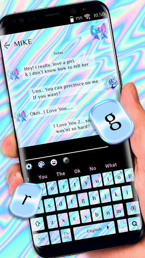 Holographic Keyboard Theme screenshot 2