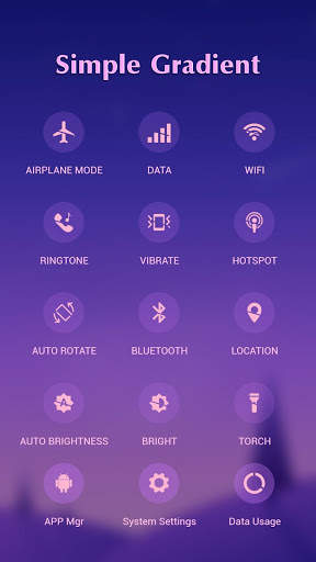 Simple gradient APUS Launcher theme screenshot 3