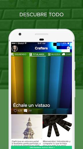 Crafters Amino para Minecraft en Español screenshot 1