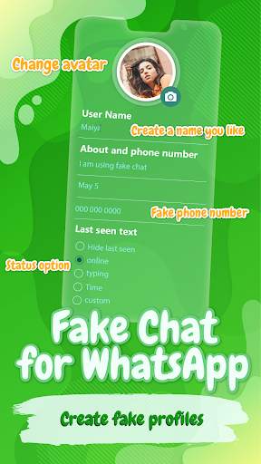 Fake chat, video call Wa screenshot 4