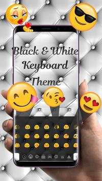 Simple Black And White Keyboard Theme screenshot 3