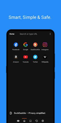 Black Browser : Simple, Secure, Fast & Cool UI screenshot 1