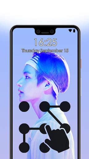 Kim Taehyung Pattern Lock Screen 🔒 screenshot 5