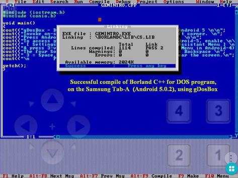 gDosBox - DOSbox for Android скриншот 5