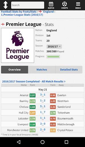 FootyStats Lite - Soccer Stats screenshot 1